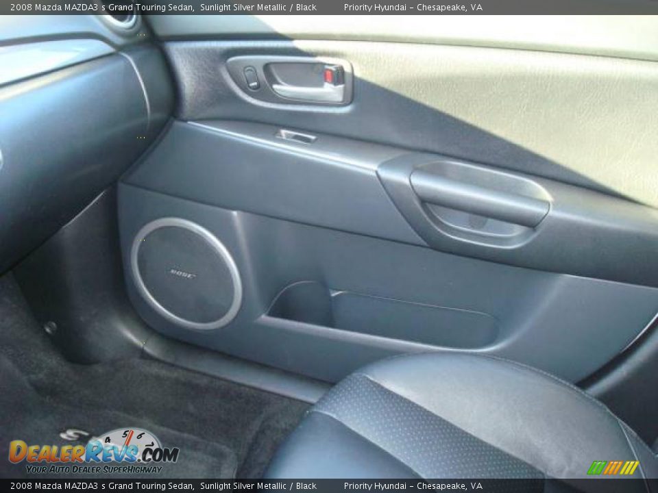 2008 Mazda MAZDA3 s Grand Touring Sedan Sunlight Silver Metallic / Black Photo #22