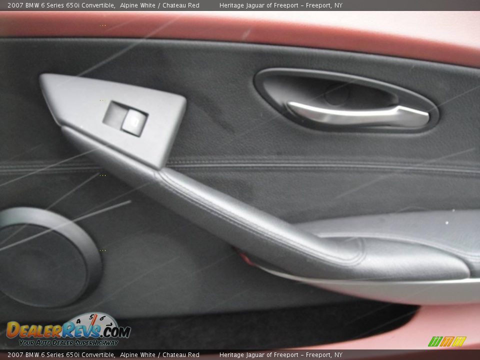 2007 BMW 6 Series 650i Convertible Alpine White / Chateau Red Photo #16