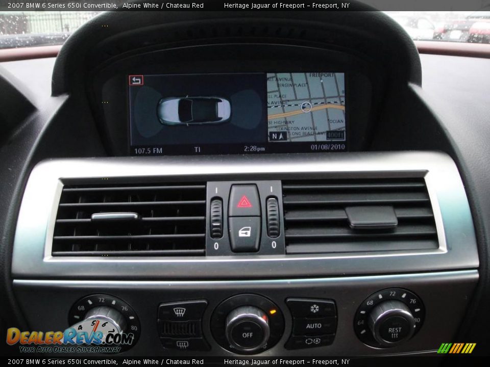 2007 BMW 6 Series 650i Convertible Alpine White / Chateau Red Photo #20