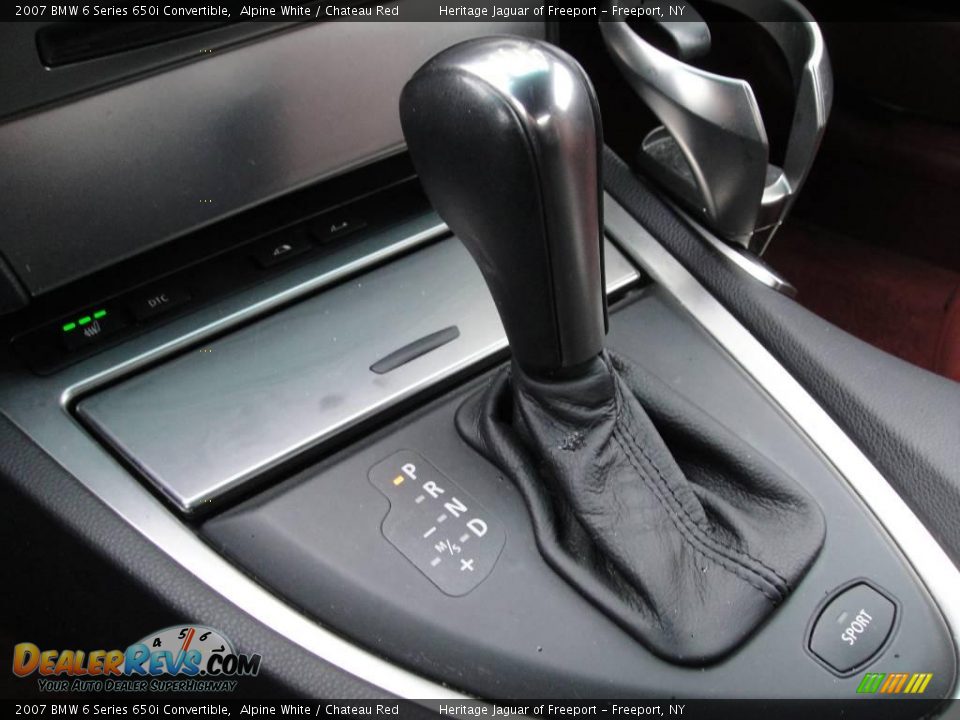 2007 BMW 6 Series 650i Convertible Alpine White / Chateau Red Photo #21