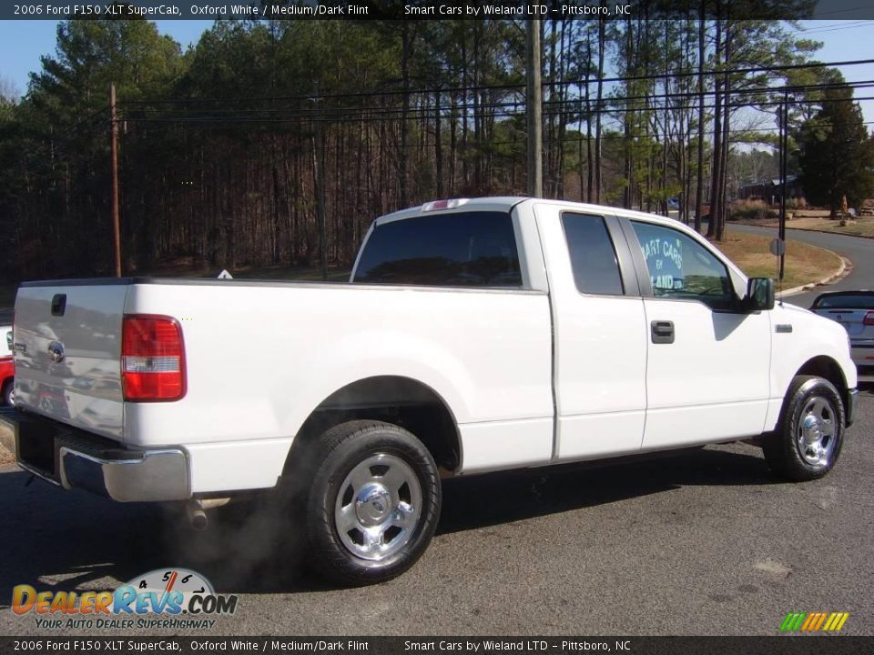2006 Ford F150 XLT SuperCab Oxford White / Medium/Dark Flint Photo #4