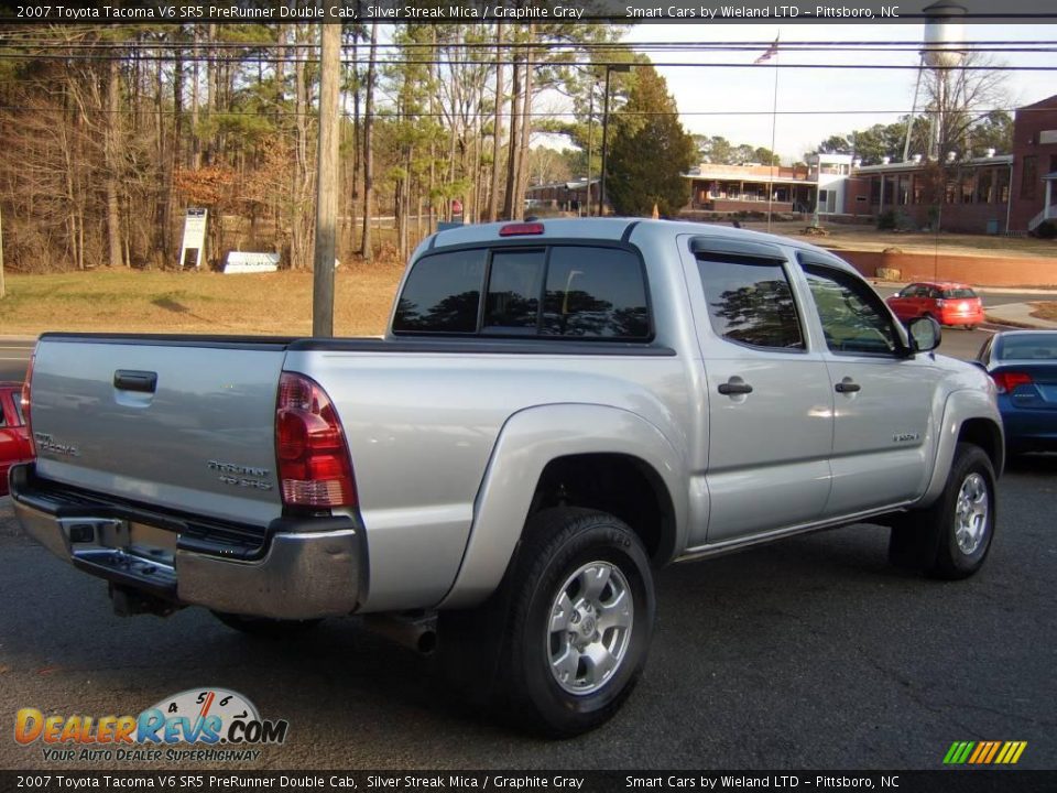 2007 Toyota Tacoma V6 SR5 PreRunner Double Cab Silver Streak Mica / Graphite Gray Photo #5