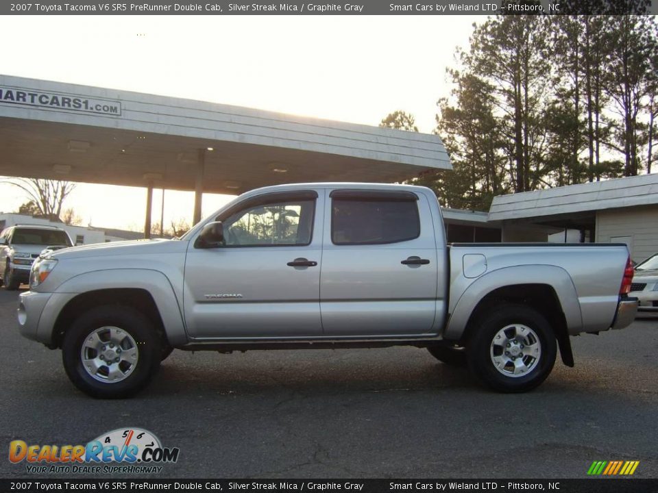 2007 Toyota Tacoma V6 SR5 PreRunner Double Cab Silver Streak Mica / Graphite Gray Photo #9
