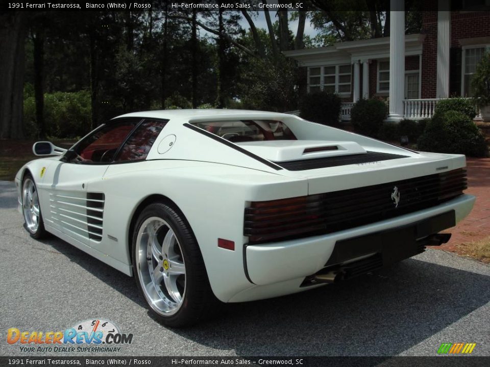 1991 Ferrari Testarossa Bianco (White) / Rosso Photo #6