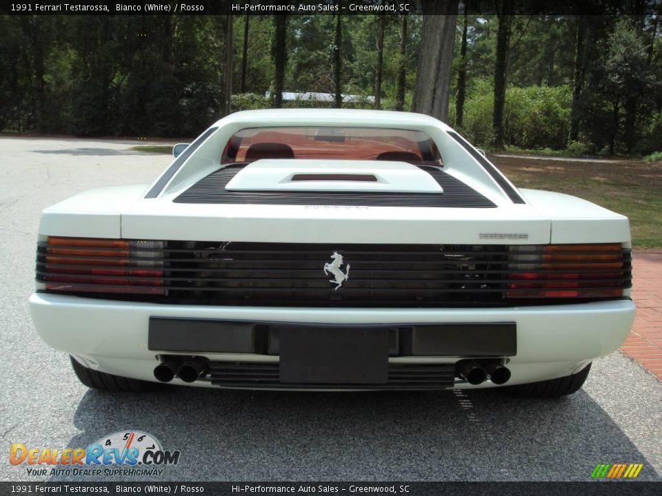 white 1991 ferrari testarossa