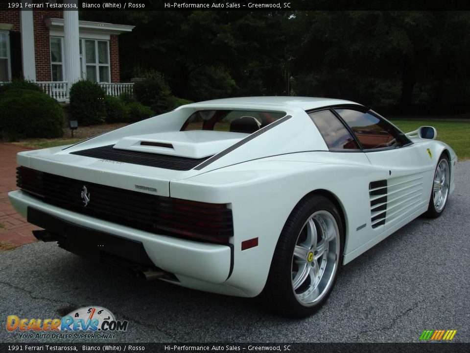 white 1991 ferrari testarossa