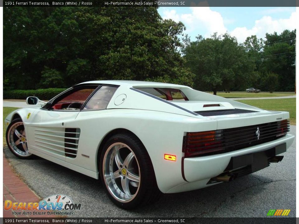 1991 Ferrari Testarossa Bianco (White) / Rosso Photo #9