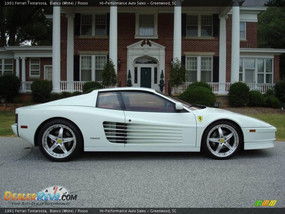 1991 Ferrari Testarossa Bianco (White) / Rosso Photo #10