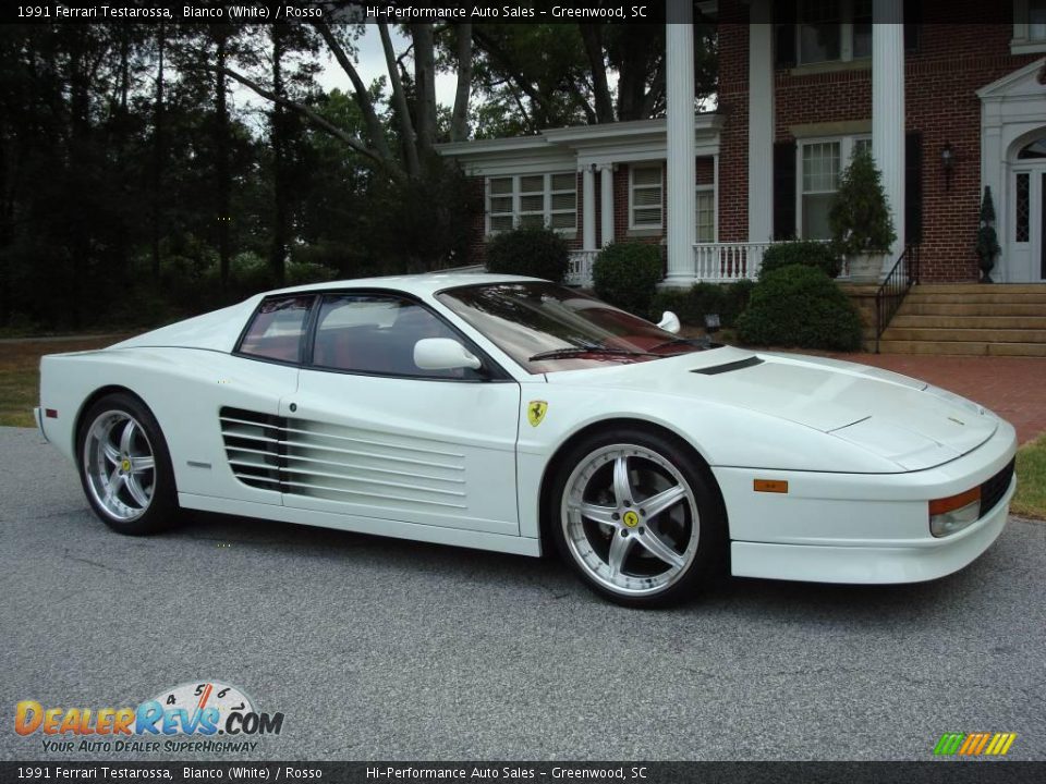 1991 Ferrari Testarossa Bianco (White) / Rosso Photo #11