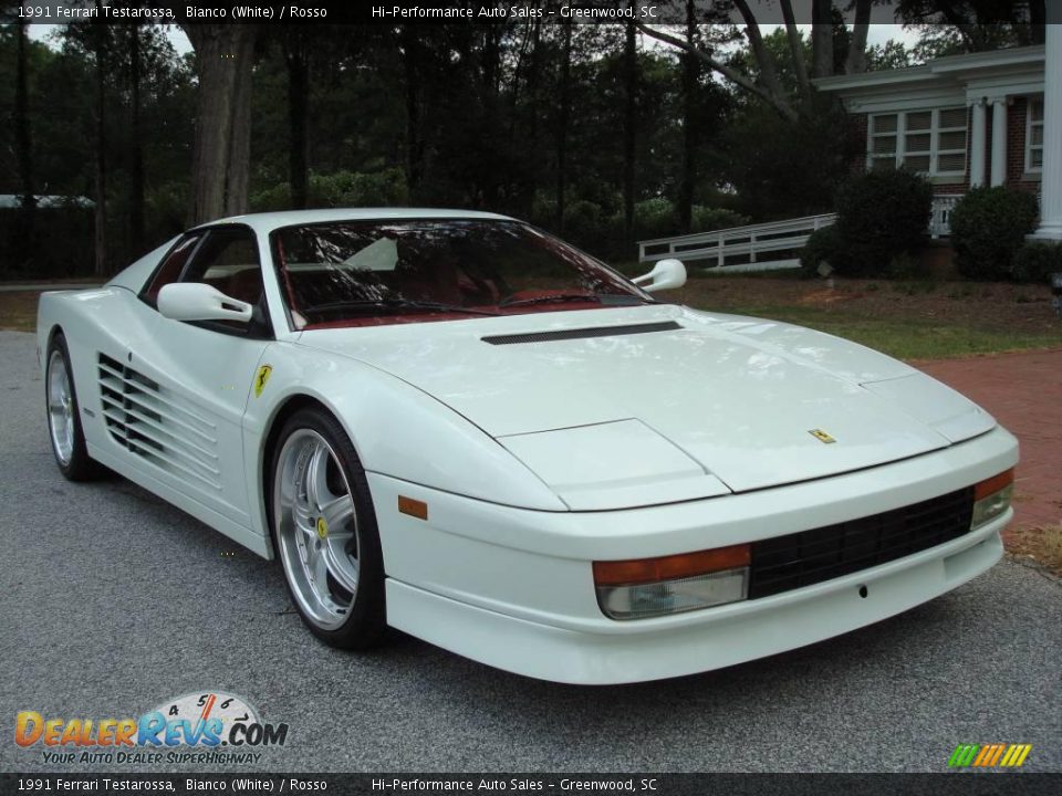 1991 Ferrari Testarossa Bianco (White) / Rosso Photo #12