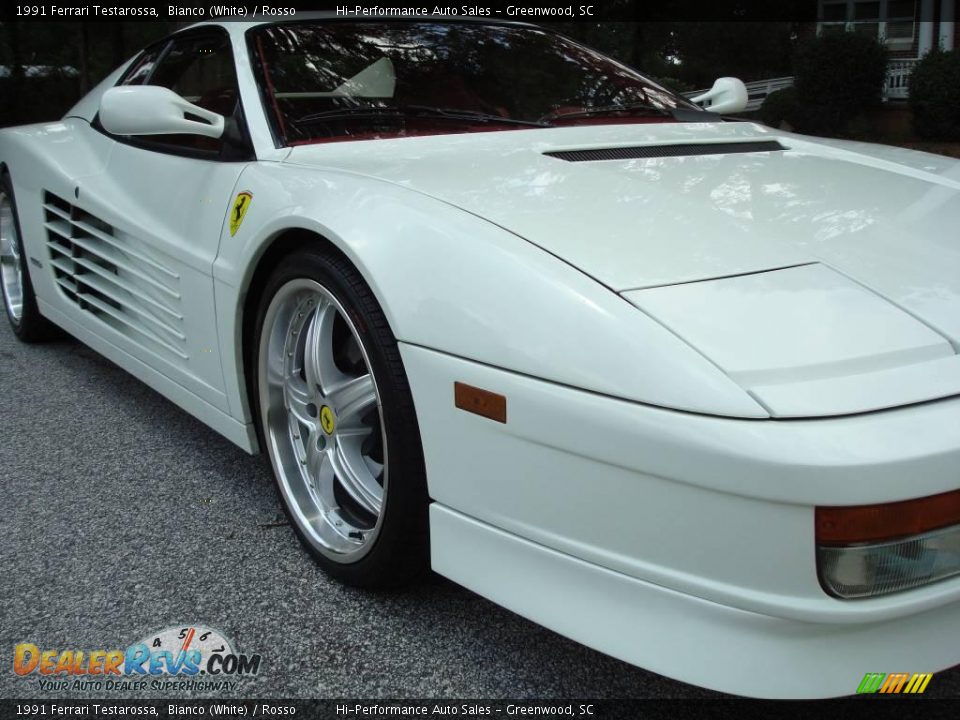 1991 Ferrari Testarossa Bianco (White) / Rosso Photo #15