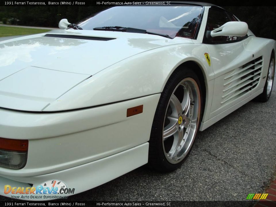 1991 Ferrari Testarossa Bianco (White) / Rosso Photo #16