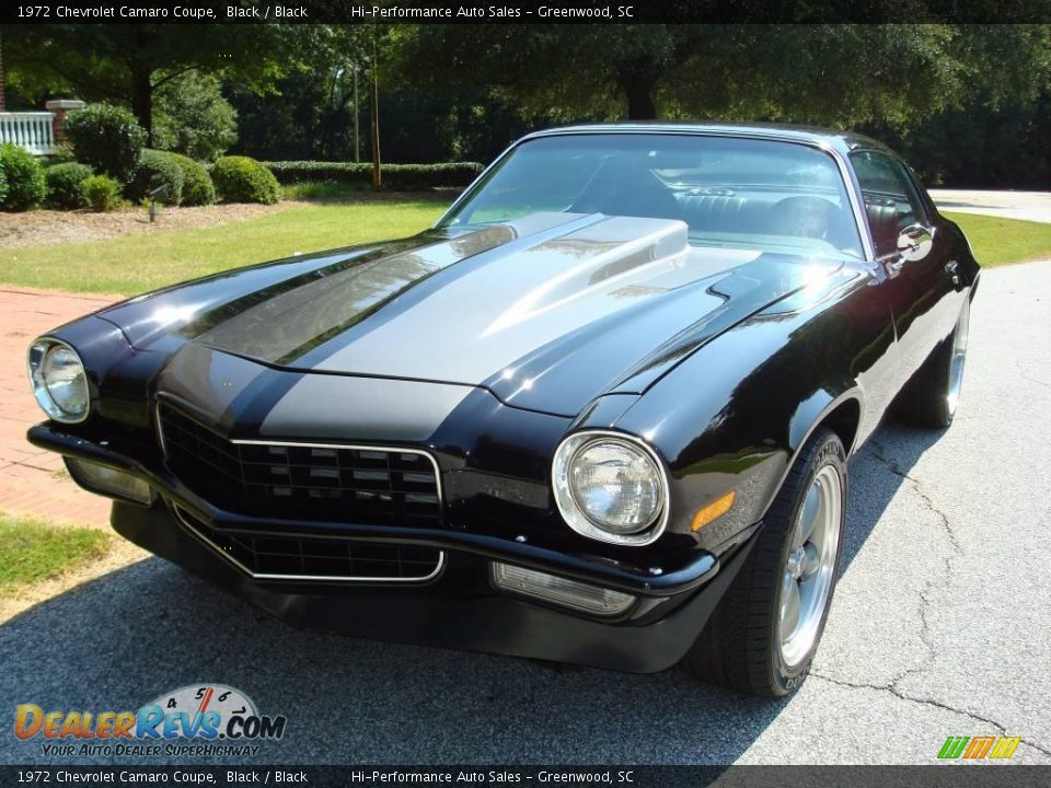 1972 Chevrolet Camaro Coupe Black / Black Photo #1