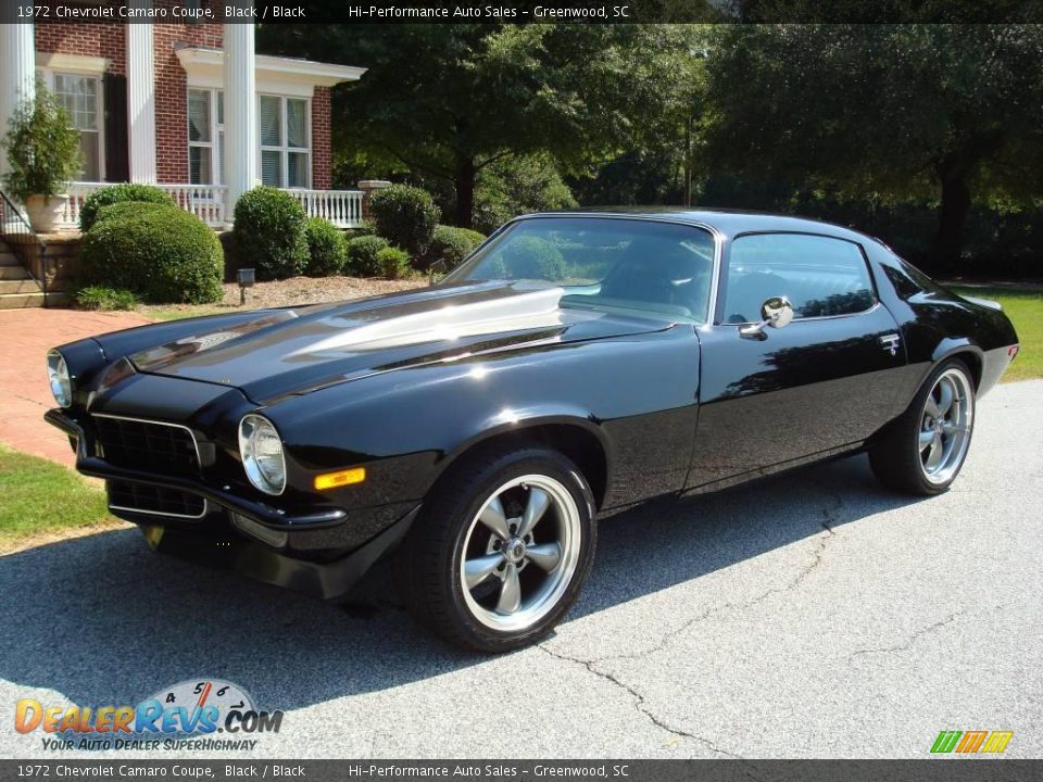 1972 Chevrolet Camaro Coupe Black / Black Photo #2