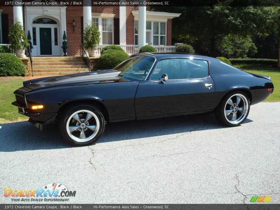 1972 Chevrolet Camaro Coupe Black / Black Photo #3
