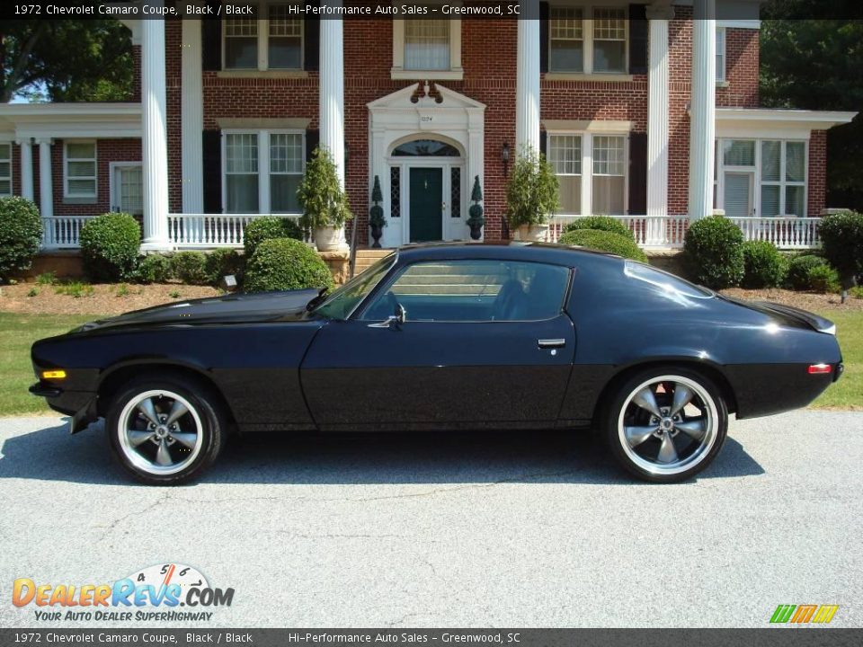 1972 Chevrolet Camaro Coupe Black / Black Photo #4