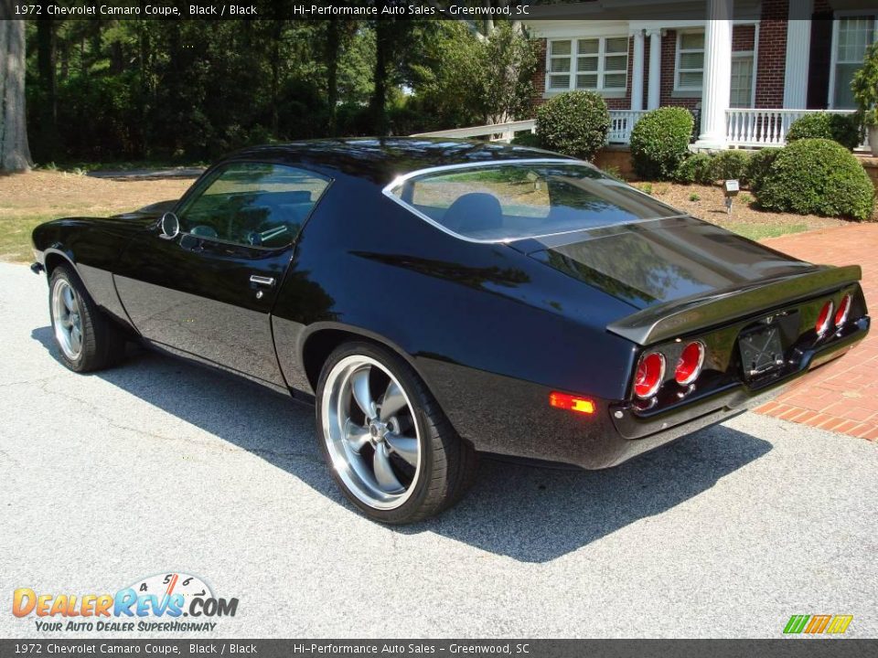 1972 Chevrolet Camaro Coupe Black / Black Photo #6