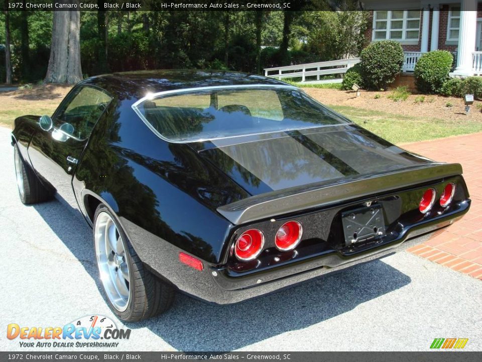 1972 Chevrolet Camaro Coupe Black / Black Photo #7