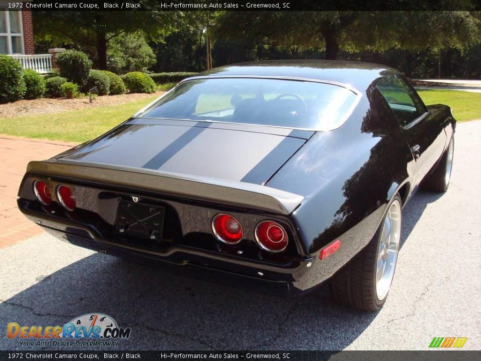 1972 Chevrolet Camaro Coupe Black / Black Photo #9