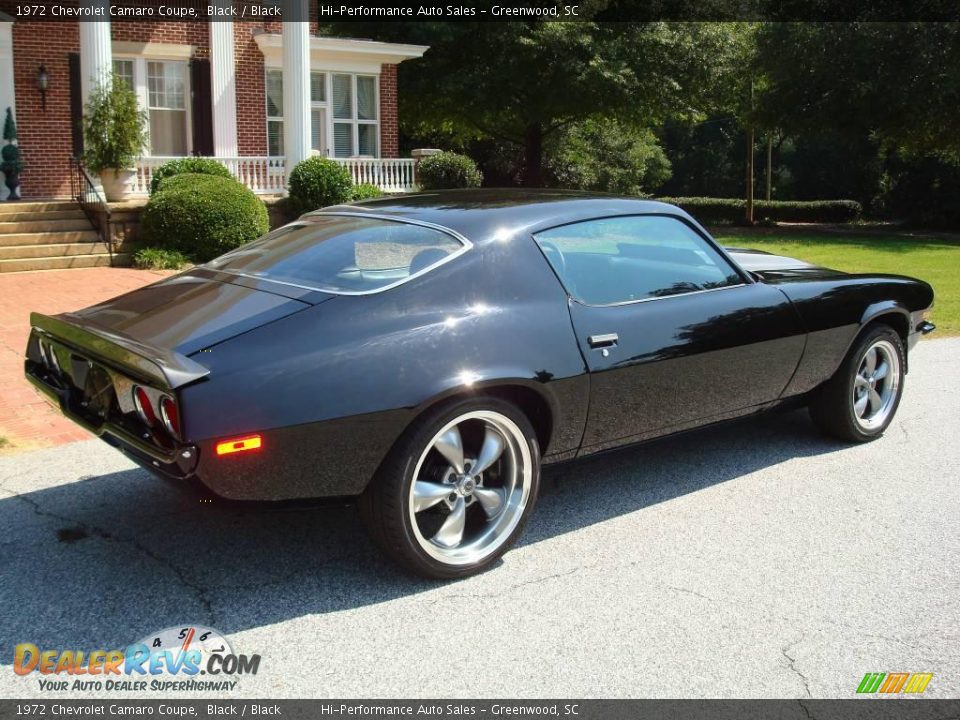 1972 Chevrolet Camaro Coupe Black / Black Photo #10