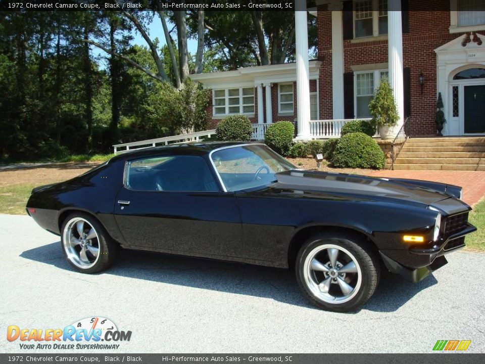 1972 Chevrolet Camaro Coupe Black / Black Photo #13