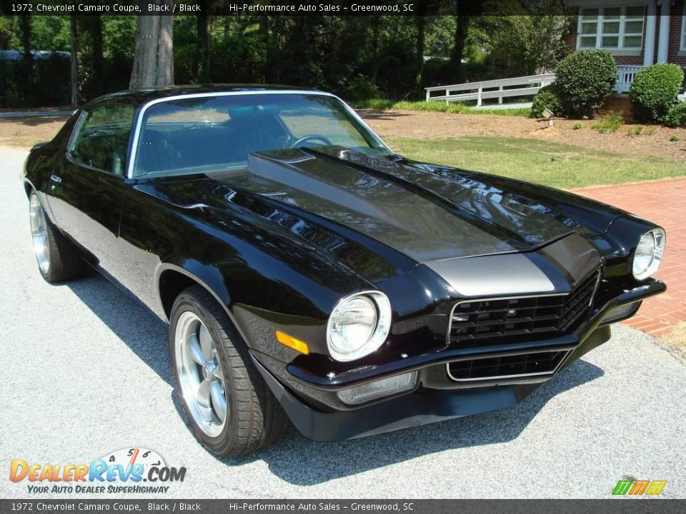 1972 Chevrolet Camaro Coupe Black / Black Photo #15