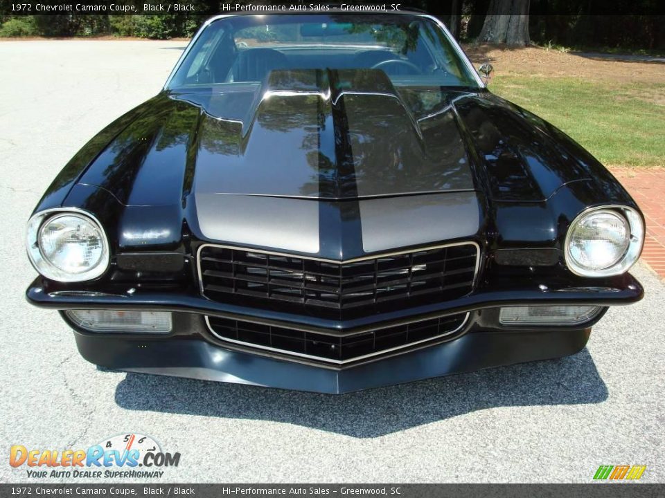 1972 Chevrolet Camaro Coupe Black / Black Photo #16