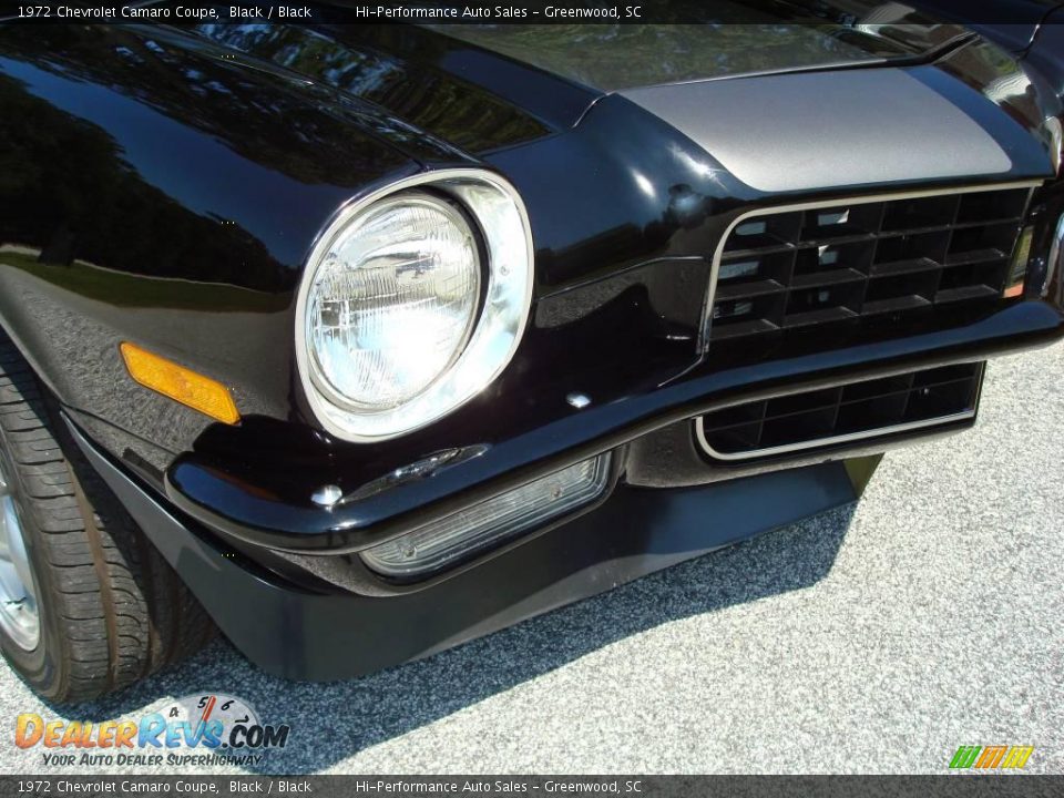 1972 Chevrolet Camaro Coupe Black / Black Photo #20