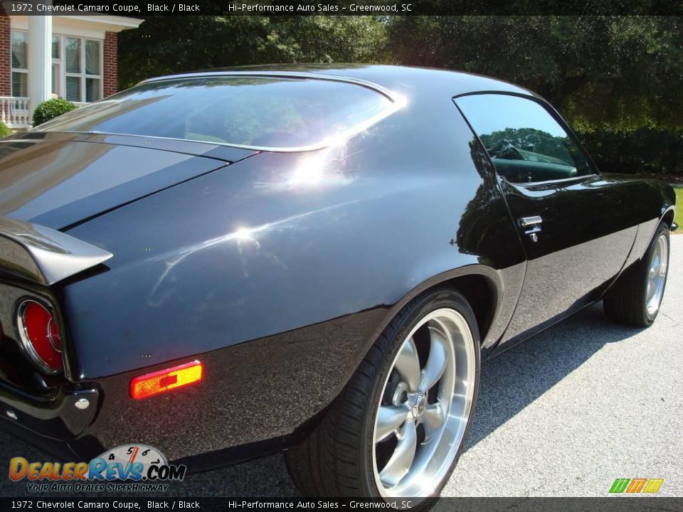 1972 Chevrolet Camaro Coupe Black / Black Photo #25