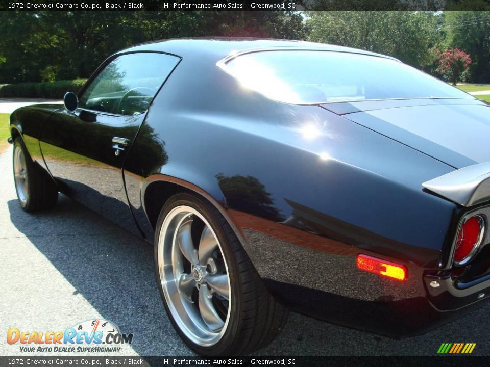 1972 Chevrolet Camaro Coupe Black / Black Photo #26