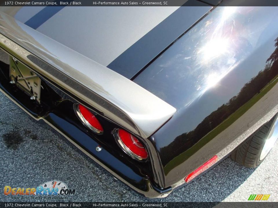 1972 Chevrolet Camaro Coupe Black / Black Photo #27