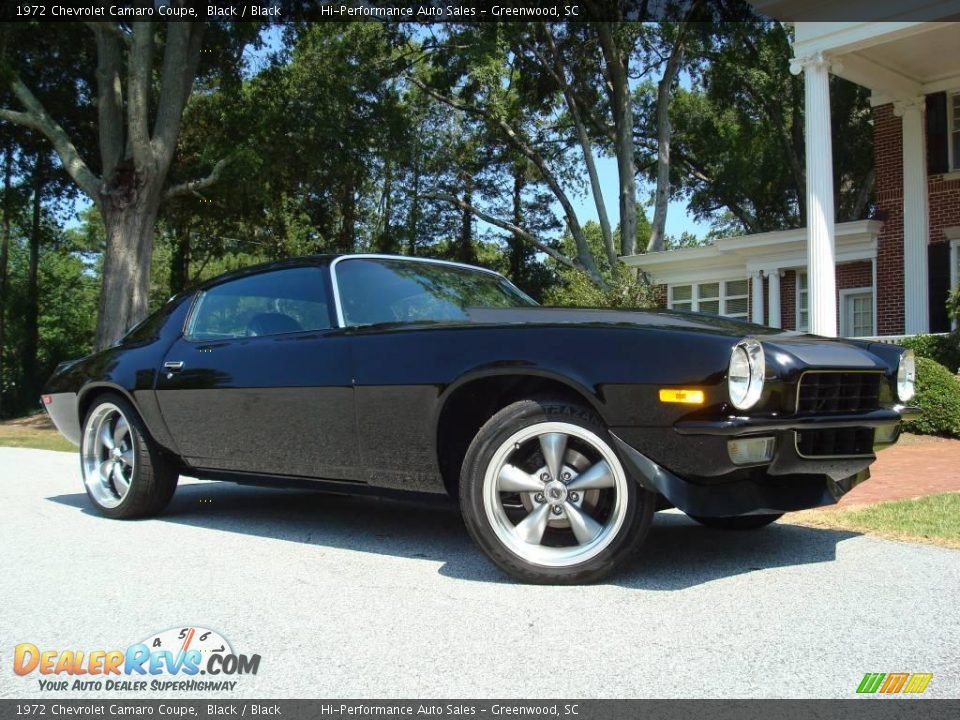 1972 Chevrolet Camaro Coupe Black / Black Photo #34