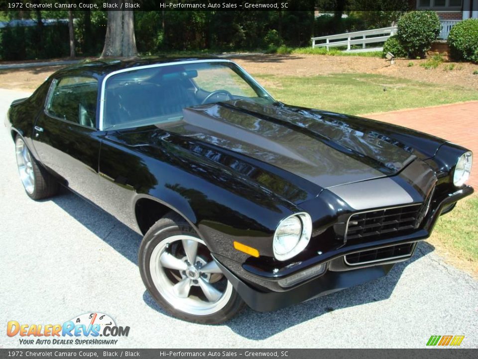 1972 Chevrolet Camaro Coupe Black / Black Photo #35