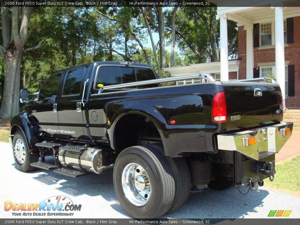 2006 Ford F650 Super Duty XLT Crew Cab Black / Flint Gray Photo #6