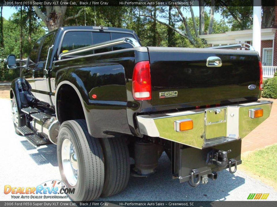 2006 Ford F650 Super Duty XLT Crew Cab Black / Flint Gray Photo #7