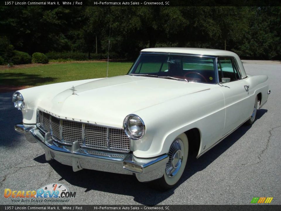 1957 Lincoln Continental Mark II White / Red Photo #1