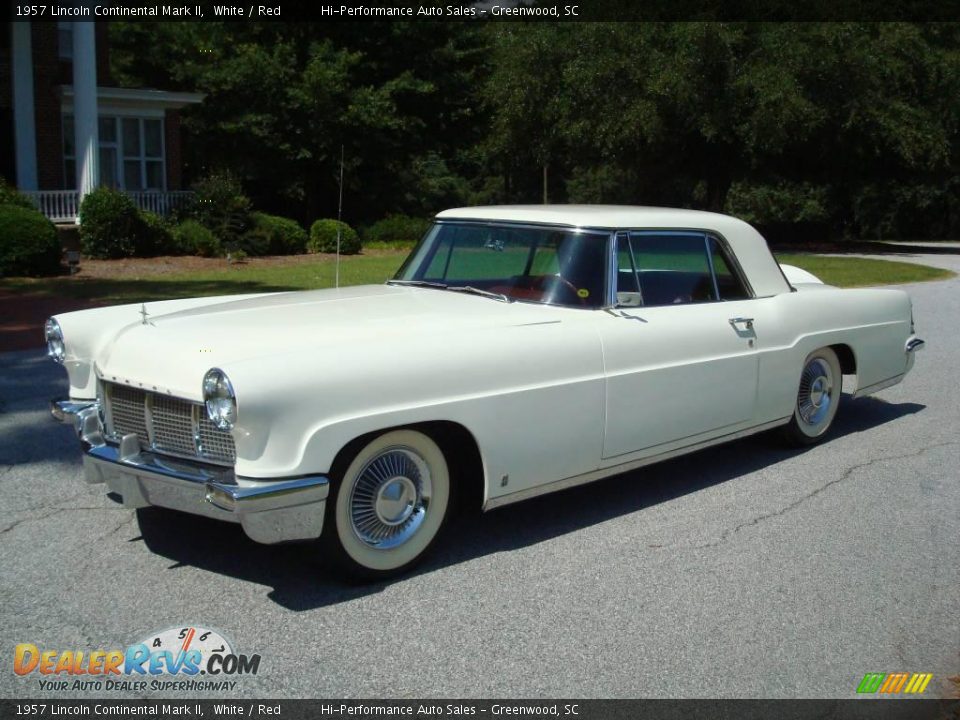 1957 Lincoln Continental Mark II White / Red Photo #2