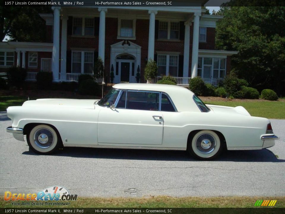1957 Lincoln Continental Mark II White / Red Photo #3