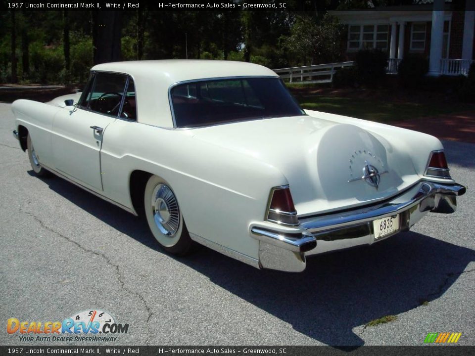 1957 Lincoln Continental Mark II White / Red Photo #5