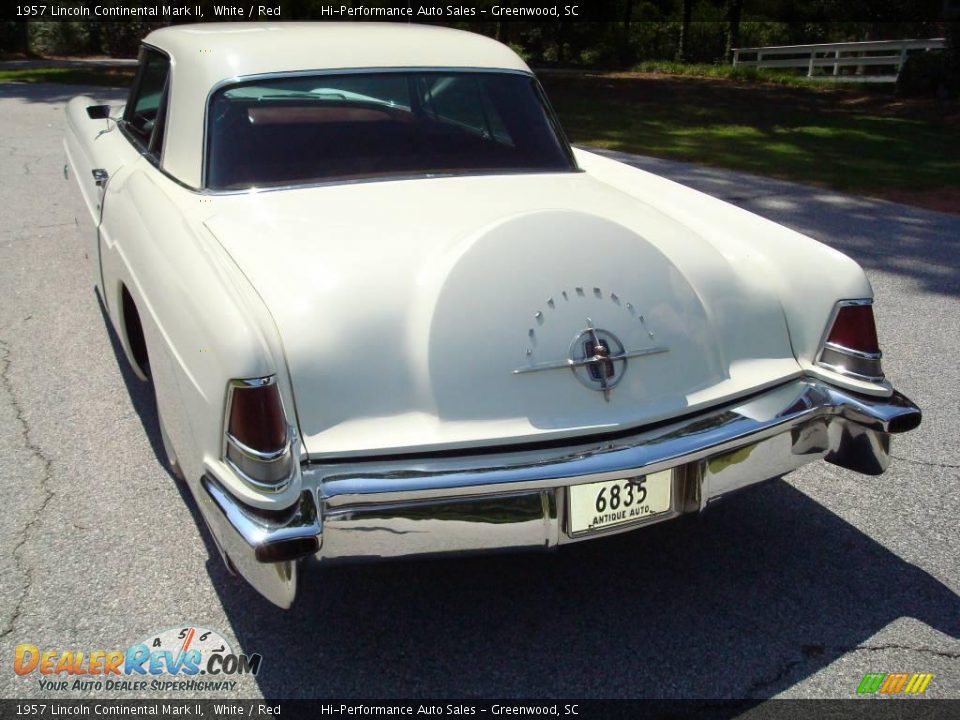 1957 Lincoln Continental Mark II White / Red Photo #6