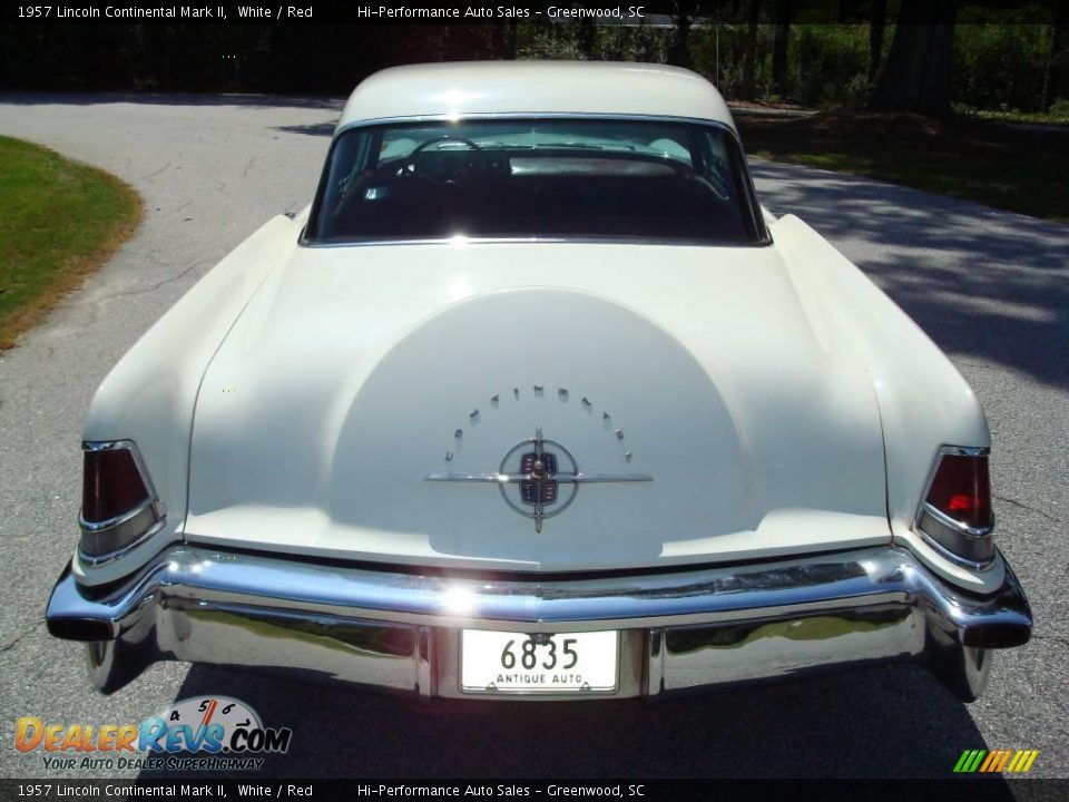 1957 Lincoln Continental Mark II White / Red Photo #7