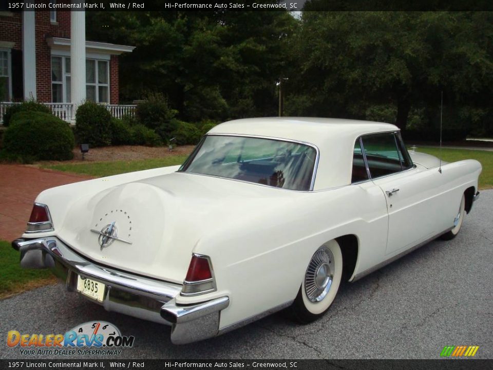 1957 Lincoln Continental Mark II White / Red Photo #9