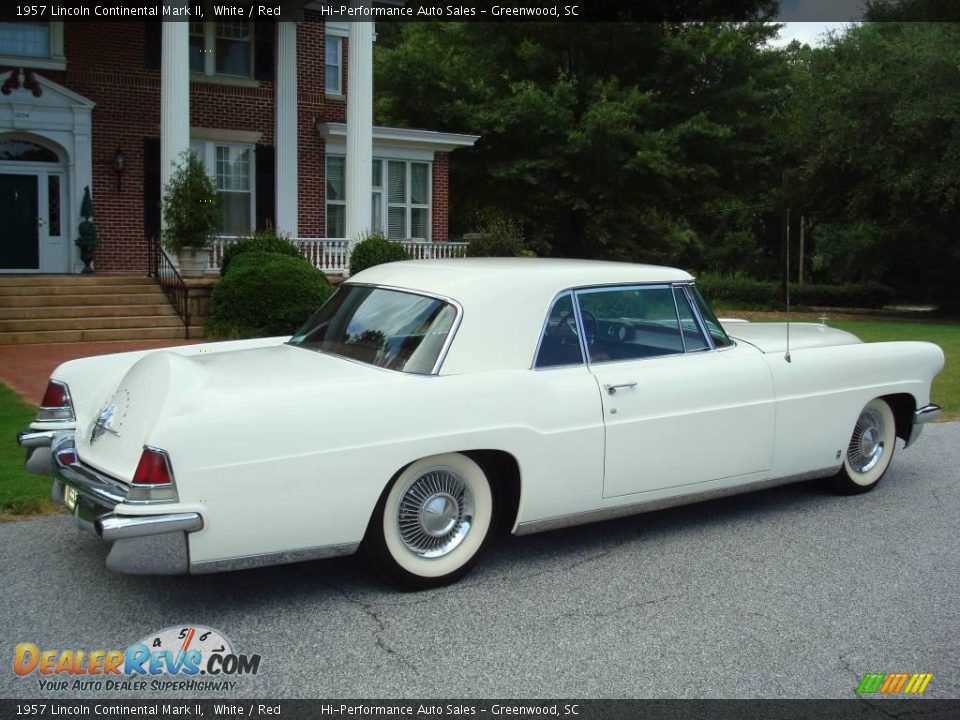 1957 Lincoln Continental Mark II White / Red Photo #10