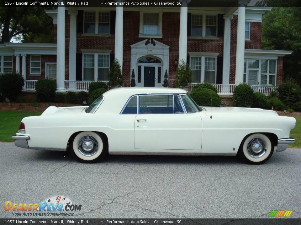 1957 Lincoln Continental Mark II White / Red Photo #11