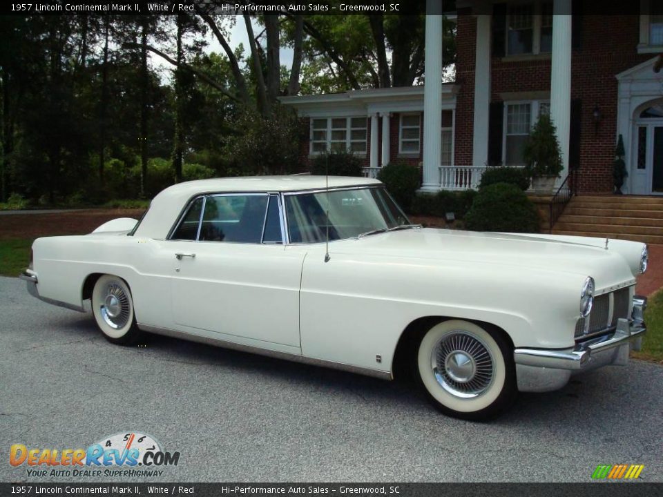 1957 Lincoln Continental Mark II White / Red Photo #12
