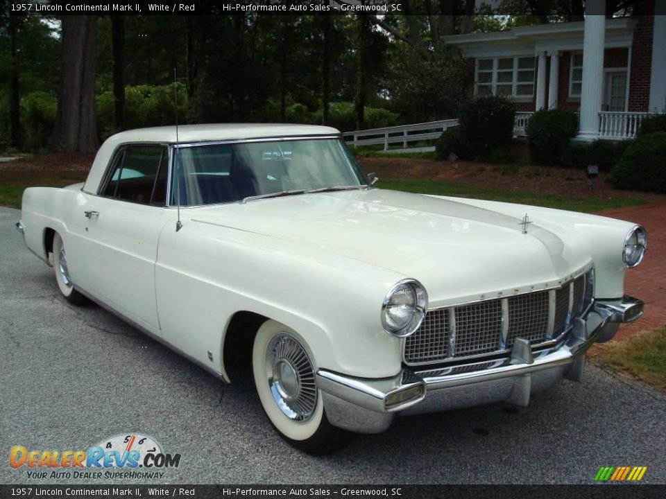 1957 Lincoln Continental Mark II White / Red Photo #13