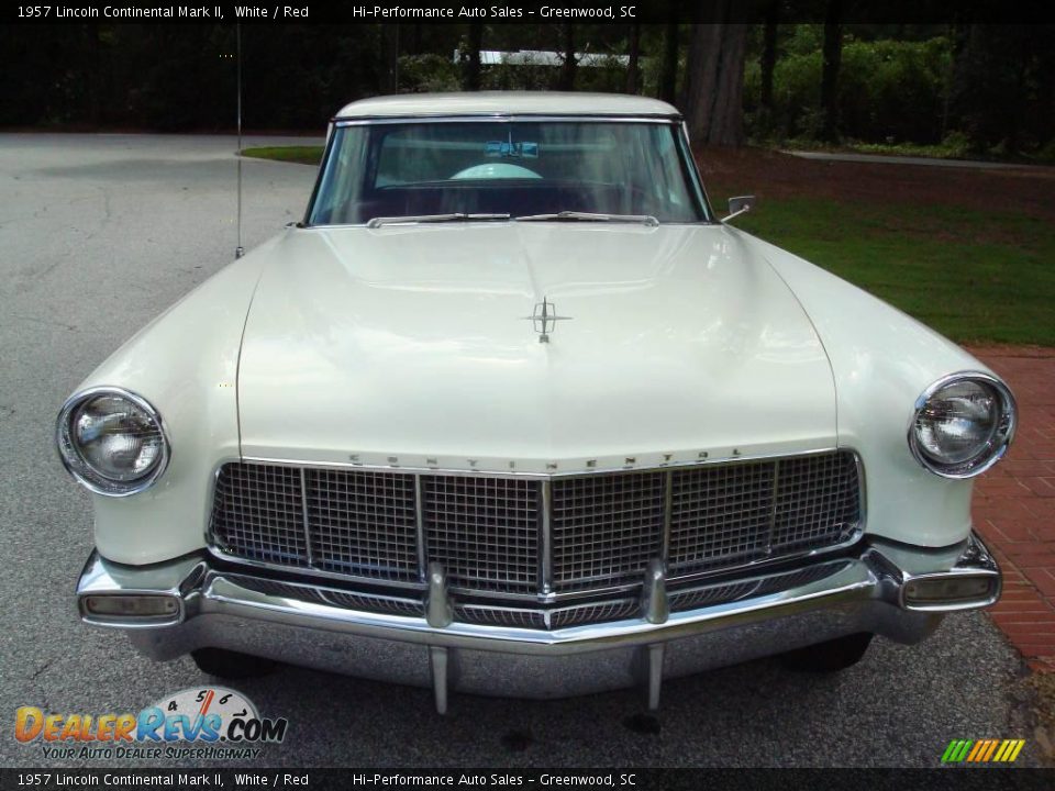 1957 Lincoln Continental Mark II White / Red Photo #14