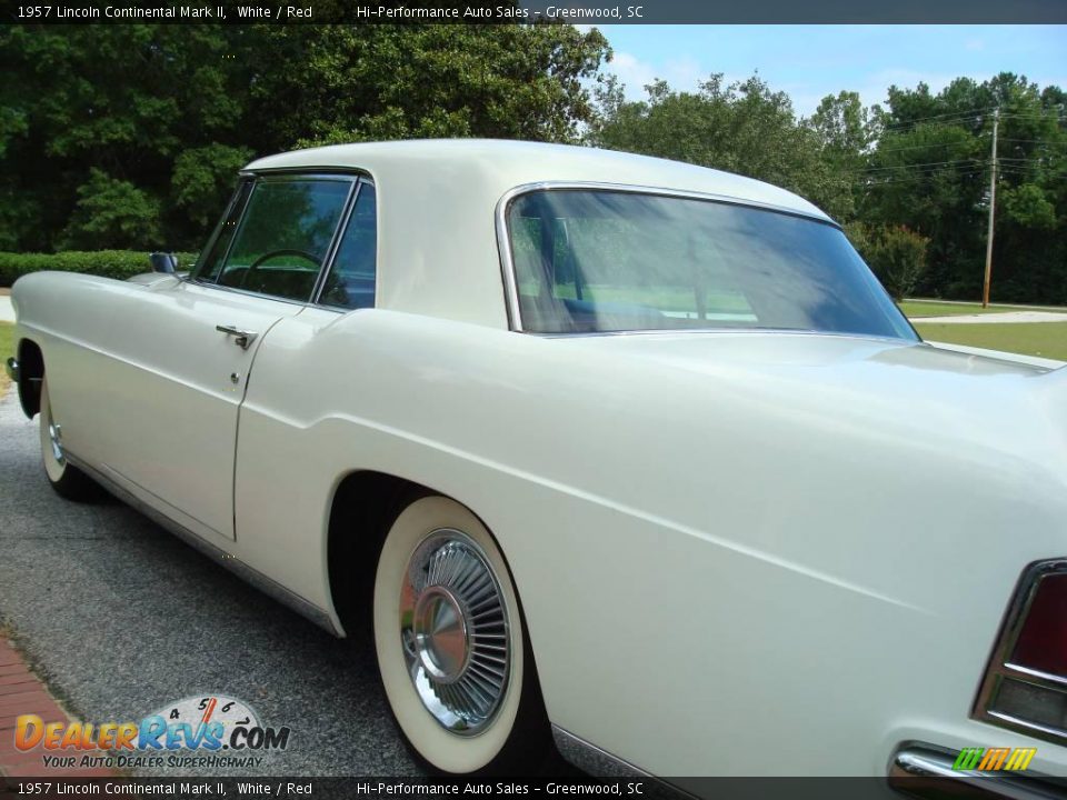 1957 Lincoln Continental Mark II White / Red Photo #22