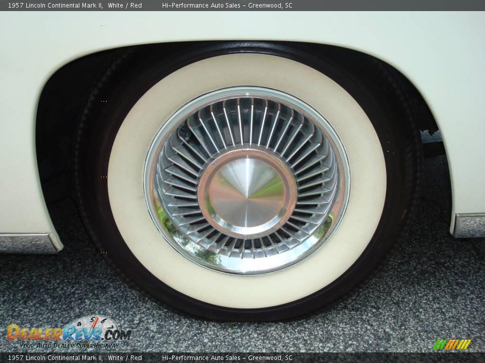 1957 Lincoln Continental Mark II White / Red Photo #29