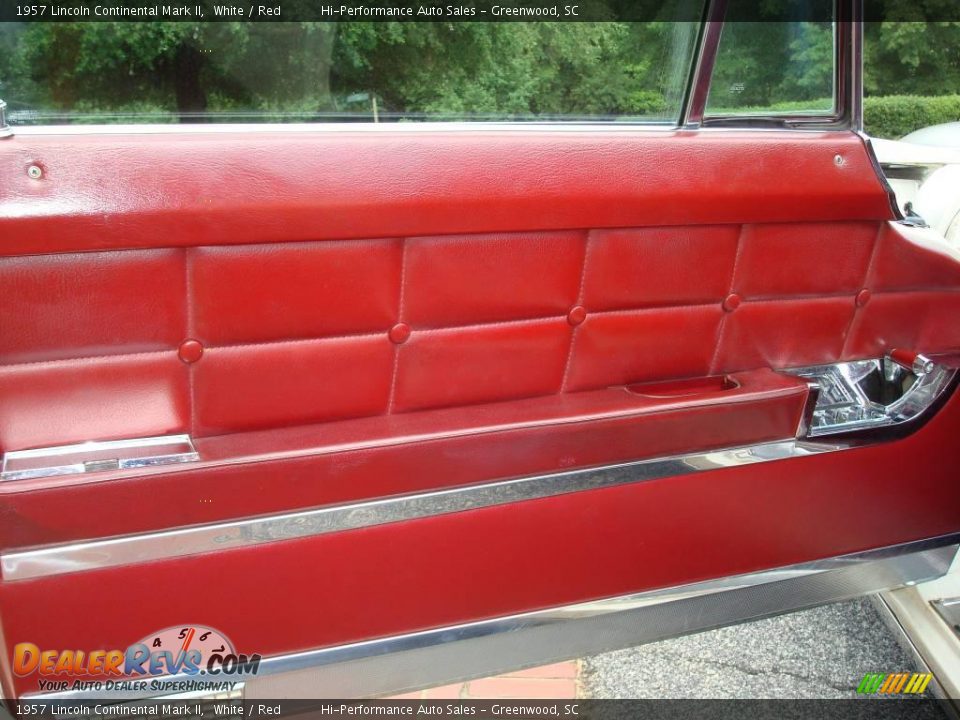 1957 Lincoln Continental Mark II White / Red Photo #36